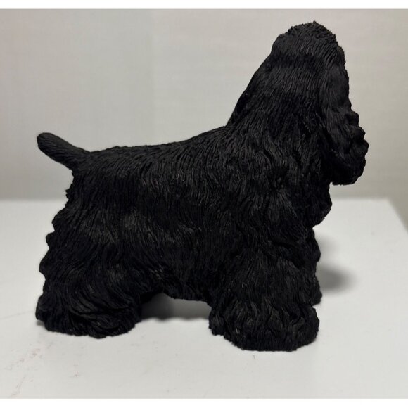 Black Cocker Spaniel Figurine Resin Sculpture 3.5 x 3" - Picture 4 of 7